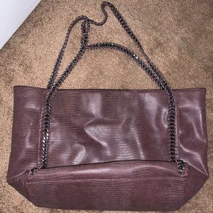 MOSSIMO Mauve Chain Handle Tote